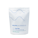 Healing Alternatives | Bath Salts - Dead Sea Salts naturally rich with Magnesium and blended with CBD, Lavender and Clary Sage essential oils. To naturally relax and promote sleep.