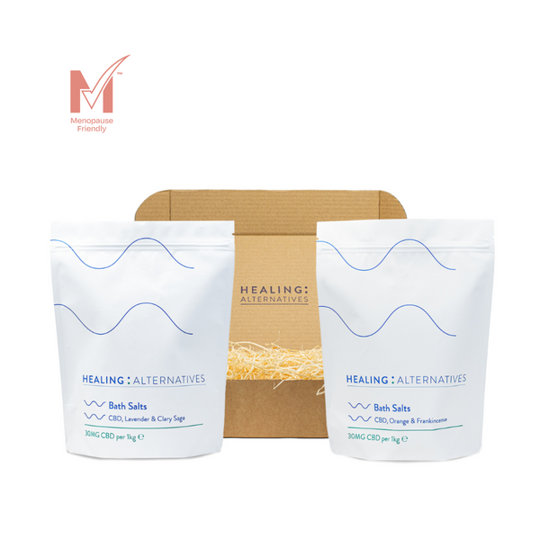 Bath Lovers Gift Box. Dead Sea Magnesium rich bath salts. The perfect gift. Menopause friendly.