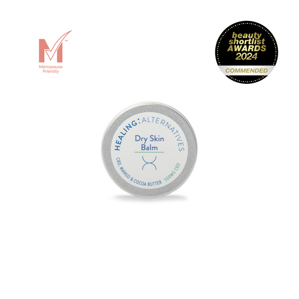 Healing Alternatives | Award winning Dry Skin Balm to soothe and moisturise dry and cracked skin. Natural and organic products. Menopause friendly. 