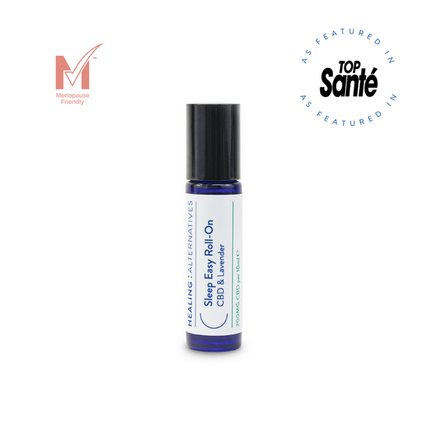 Use our CBD roll on with Lavender to help you calm and relax | CBD natural healing | menopause friendly | sleep better, feel better | Healing Alternatives