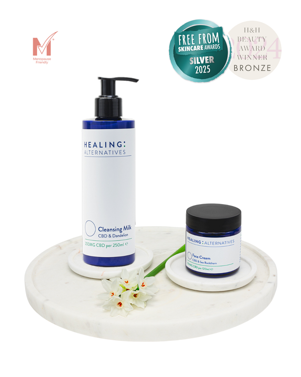 CBD Face Cream and Cleansing Milk Bundle
